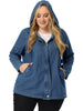 Enzyme Wash H Line Hood Long Sleeve Jacket
