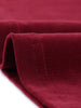 A Line Woven Elastic Waist Button Decor Skirt