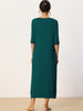 Womens Sleepwear Lounge Long Dress with Pockets Soft Nightshirt Pajama Nightgown
