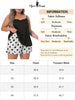 Satin H Line Coin Dot V Neck Ruffle Trim Camisole