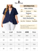 Knit X Line Notched Lapel Short Sleeve Blazer