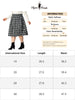 A Line Below The Knee Woven Tartan Flare Skirt