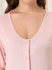 Womens Short Sleeve Nightshirt Button Down Nightgown Sleepwear Pajama Dress
