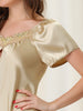 Womens Satin Sleepwear Pajama Dress Nightshirt Soft Lounge Nightgowns