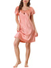 Womens Satin Sleepwear Pajama Dress Nightshirt Soft Lounge Nightgowns