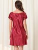 Womens Satin Sleepwear Pajama Dress Nightshirt Soft Lounge Nightgowns