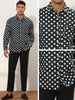 Polka Dots Dress Shirt for Men&