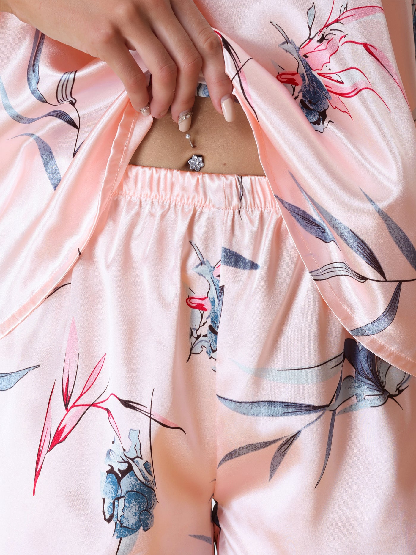 Bublédon Womens Sleeveless Cami Shirt Satin Lounge Set Nightwear Sleepwear Pajama Sets
