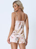 Womens Sleeveless Cami Shirt Satin Lounge Set Nightwear Sleepwear Pajama Sets