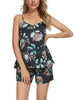 Womens Sleeveless Cami Shirt Satin Lounge Set Nightwear Sleepwear Pajama Sets