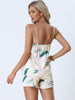 Womens Sleeveless Cami Shirt Satin Lounge Set Nightwear Sleepwear Pajama Sets