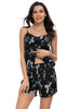 Womens Sleeveless Cami Shirt Satin Lounge Set Nightwear Sleepwear Pajama Sets