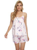 Womens Sleeveless Cami Shirt Satin Lounge Set Nightwear Sleepwear Pajama Sets