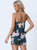 Womens Sleeveless Cami Shirt Satin Lounge Set Nightwear Sleepwear Pajama Sets
