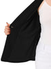Plus Size Work Notch Lapel Lace Front Blazer Jackets