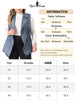 Plus Size Jacket Sleeveless Waistline Notched Lapel Button Denim Vests
