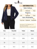 Knit H Line Notched Lapel Long Sleeve Crop blazer
