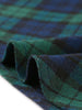 A Line Below The Knee Woven Tartan Flare Skirt