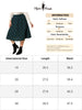 A Line Below The Knee Woven Tartan Flare Skirt