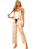 Home Clothes Suspenders Soft Ice Silk Pajamas 3 Pieces Set