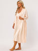 Satin Lace Trim Long Sleeve Dressing Gown Bathrobe Bridesmaid Wedding Bride Robe Nightgown Sets