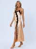 Womens Satin Nightgown Lace Cami Dress Maxi Long Gown Pajama Nightwear