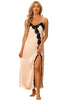 Womens Satin Nightgown Lace Cami Dress Maxi Long Gown Pajama Nightwear