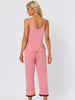Women Soft Cami Top and Capri Modal Pajama Sleepwear
