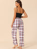 Womens 3Pjs Sleepwear Cute Print Cami with Shorts Loungewear Pants Pajama Set