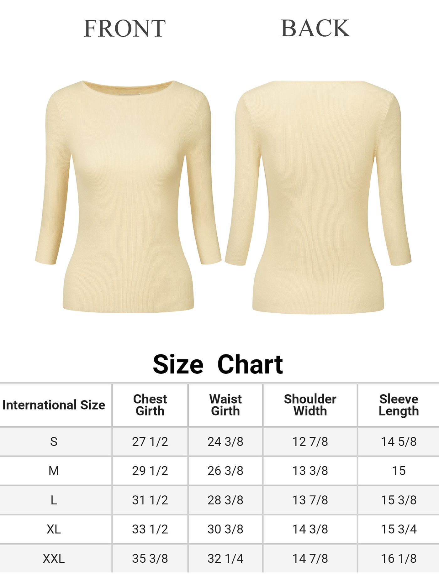 Bublédon Women's Knit Top Half Sleeve Boat Neck Slim Fit Ribbed Tee Tops