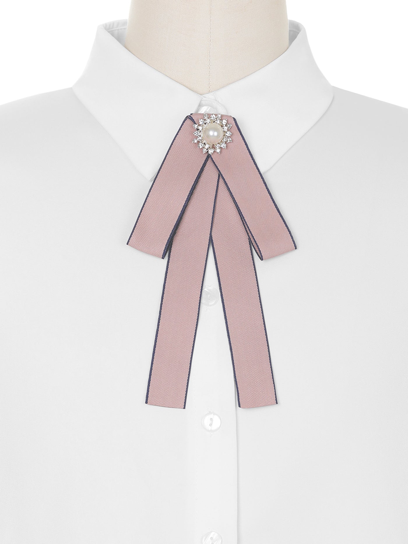 Bublédon Pre-Tied Collar Necke Elegant Clips Pin Bow Tie