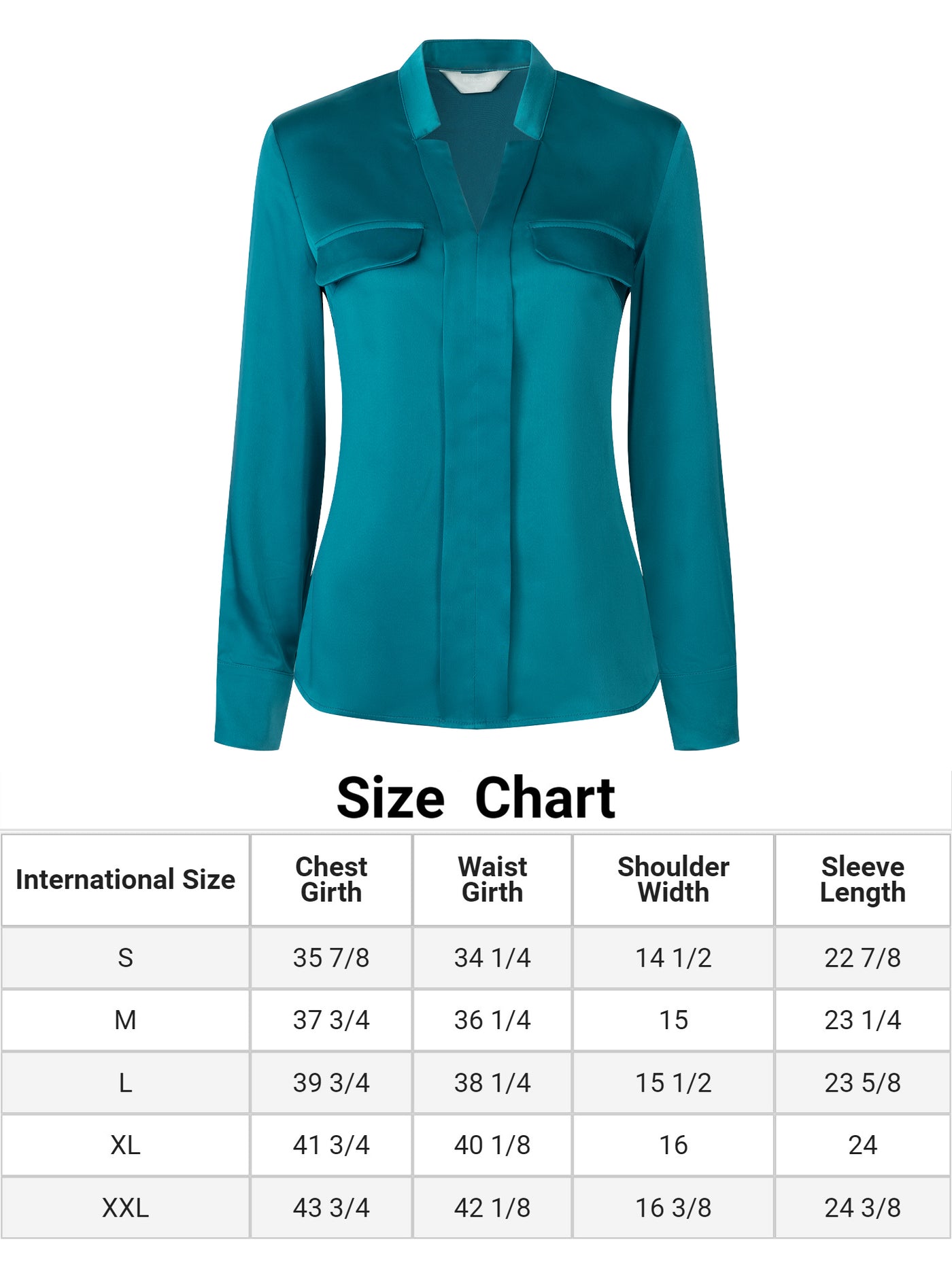 Bublédon Women's V Neck Top Long Sleeve Pleated Front Work Office Blouse