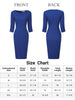 X Line Ponte Elegant V Neck Sheath Dress
