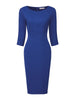 X Line Ponte Elegant V Neck Sheath Dress