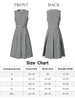 Woven Round Neck Below The Knee Summer Dress
