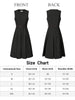Woven Round Neck Below The Knee Summer Dress