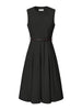 Woven Round Neck Below The Knee Summer Dress