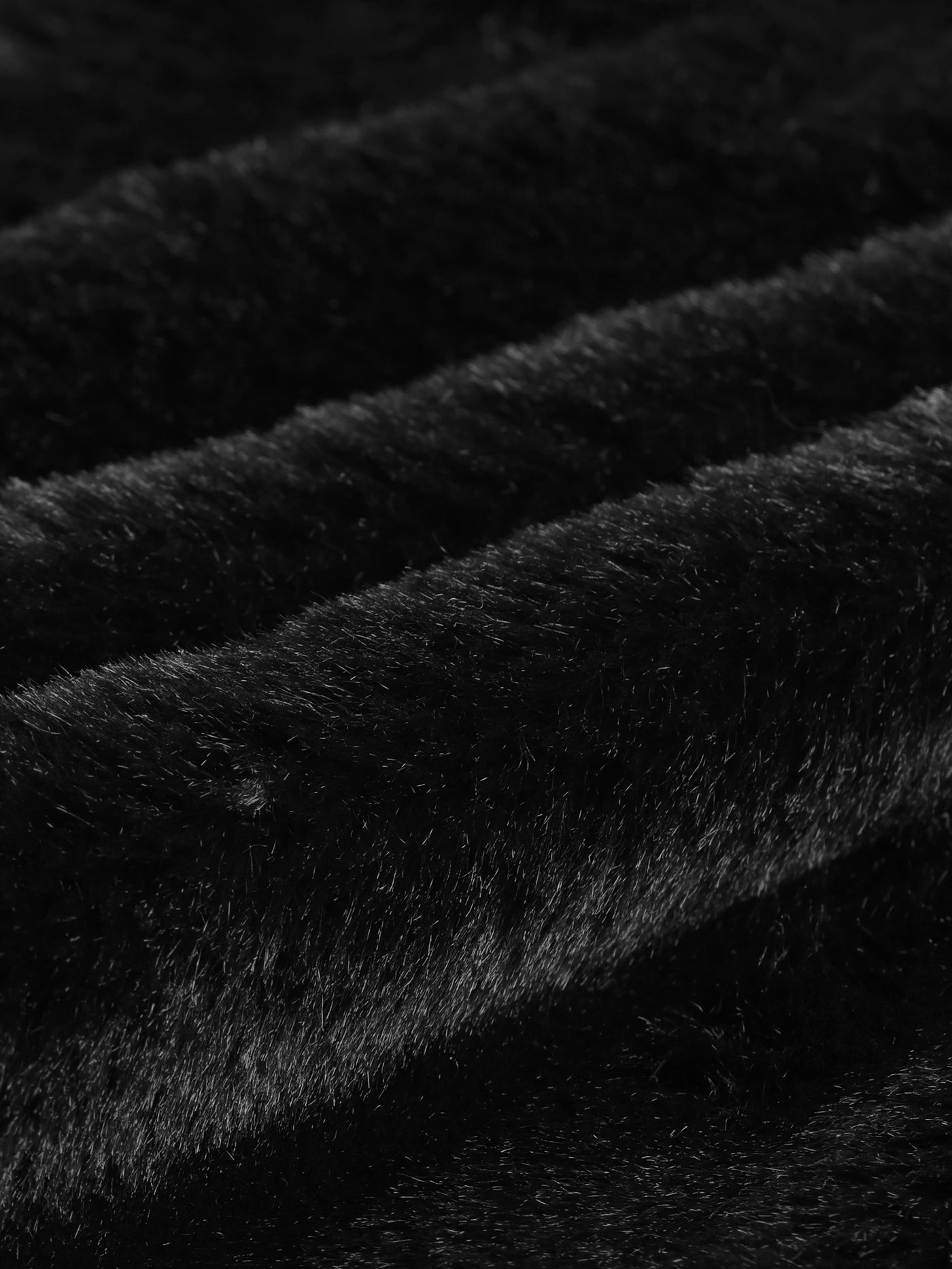 Bublédon Thick Winter Notched Lapel Long Sleeve Fur Jacket