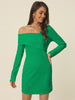 Elegant Long Sleeve Sexy Off Shoulder Bodycon Mini Dress