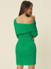 Elegant Long Sleeve Sexy Off Shoulder Bodycon Mini Dress