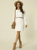 Loose Fit Thick Round Neck Sweater Dress