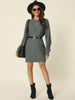 Loose Fit Thick Round Neck Sweater Dress