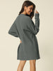 Loose Fit Thick Round Neck Sweater Dress