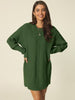 Loose Fit Thick Round Neck Sweater Dress