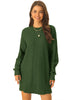 Loose Fit Thick Round Neck Sweater Dress