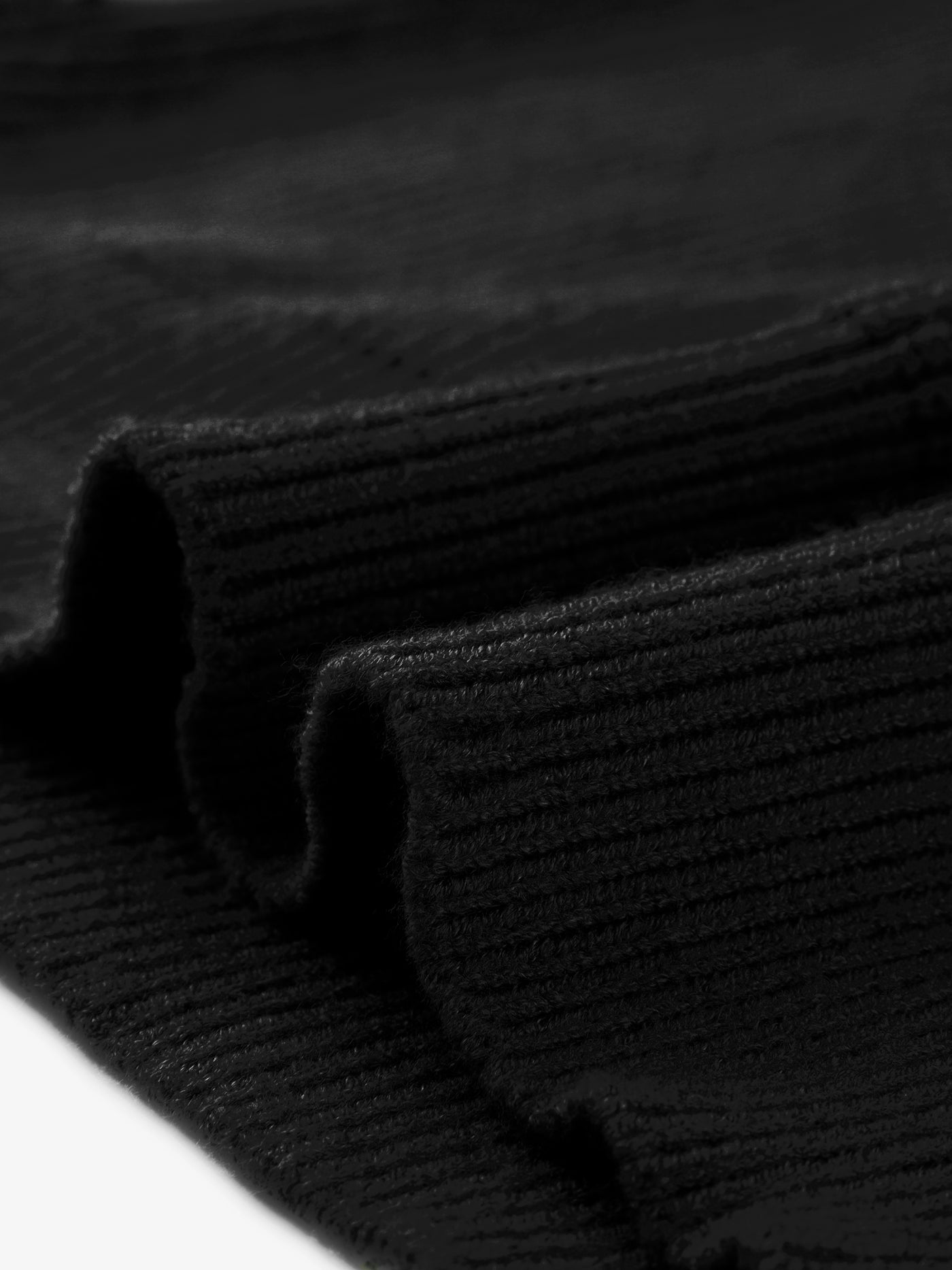Bublédon Knit Relax Fit V Neck Long Sleeve Shift Top