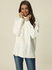 Thick Loose Fit Polo Collar Long Sleeve Top