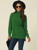 Thick Loose Fit Polo Collar Long Sleeve Top