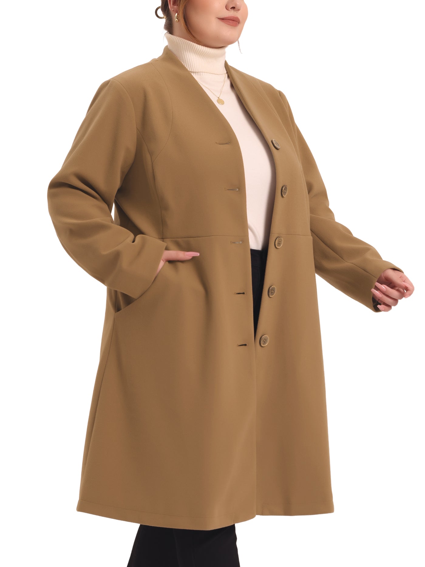 Bublédon A Line Two Piece Sleeve Single Breasted coat