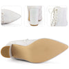 Perphy Glitter Pointed Toe Block Heel Ankle Boots for Women